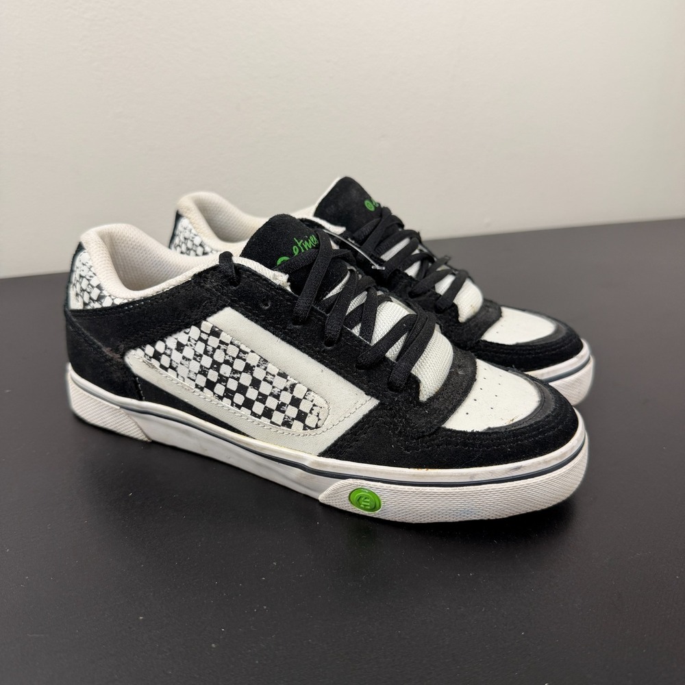 Etnies Nixx Shoes Women's 6.5W Black White Skateboard Casual Lace-Up Sneakers